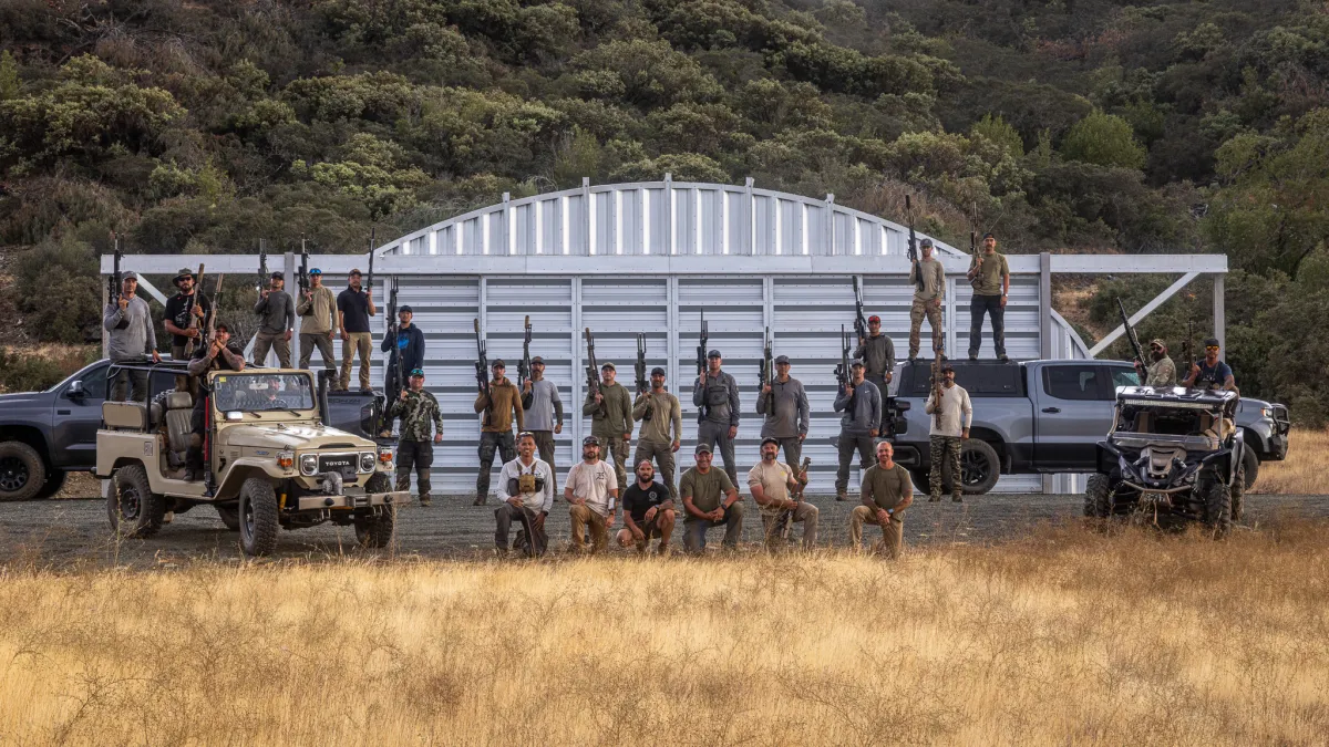 A Cadre Advanced law-enforcement class training in California