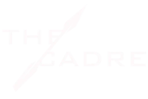 The Cadre logo in white